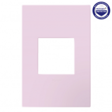Legrand AWP1G2RA - adorne Rosa One-Gang-Plus Screwless Wall Plate with Microban