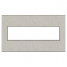 Legrand AWM4GTL4 - adorne True Linen Four-Gang Screwless Wall Plate