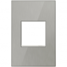 Legrand AWM1G2MS4 - adorne Brushed Stainless One-Gang Screwless Wall Plate