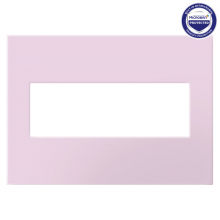 Legrand AWP3GRA - adorne Rosa Three-Gang Screwless Wall Plate with Microban