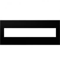 Legrand AWP6GNK1 - adorne Black Ink Six-Gang Screwless Wall Plate