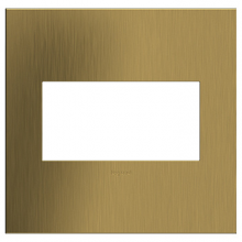 Legrand AWC2GBSB4 - adorne Brushed Satin Brass Two-Gang Screwless Wall Plate