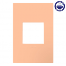Legrand AWP1G2PY - adorne Peachy One-Gang-Plus Screwless Wall Plate with Microban