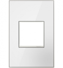 Legrand AWM1G2MW4 - adorne Mirror White One-Gang Screwless Wall Plate