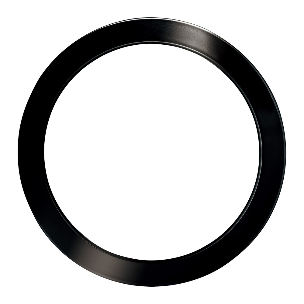 7" Black Chrome Round Magnetic Trim for Trago