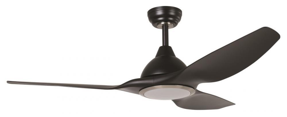 52" NAPLES LED C/FAN, BLK/BR.NICKEL