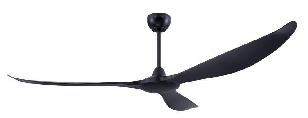 72" MISSION BAY c/fan, Black matt