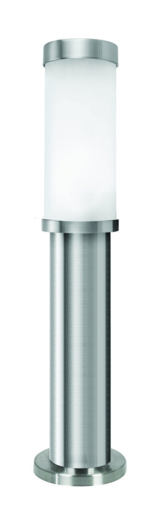 1 LT Outdoor Path Light w/ Matte Nickel Finish & Opal Frosted Glass