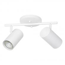 Eglo 205166A - 2 LT Fixed Track Light w/ White Finish & White Lamp Heads