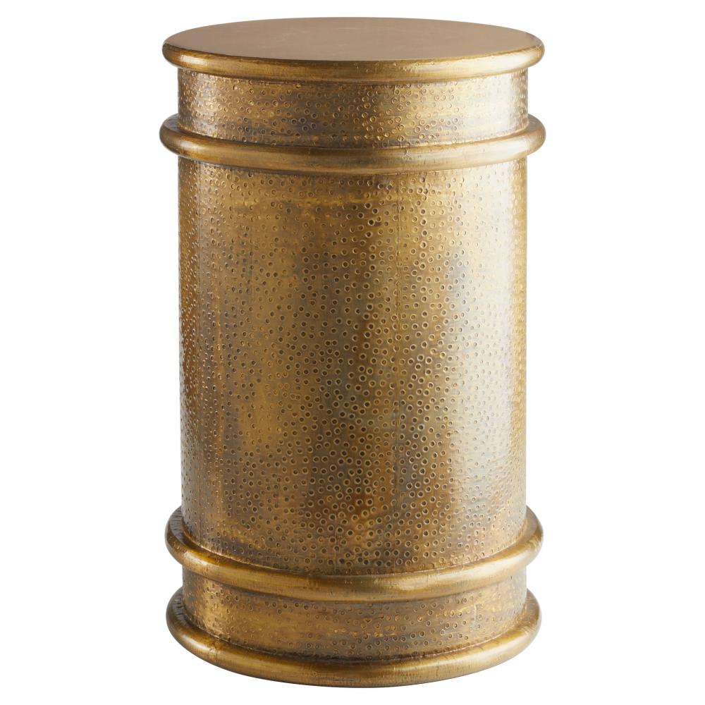Gavel Accent Table | Brass