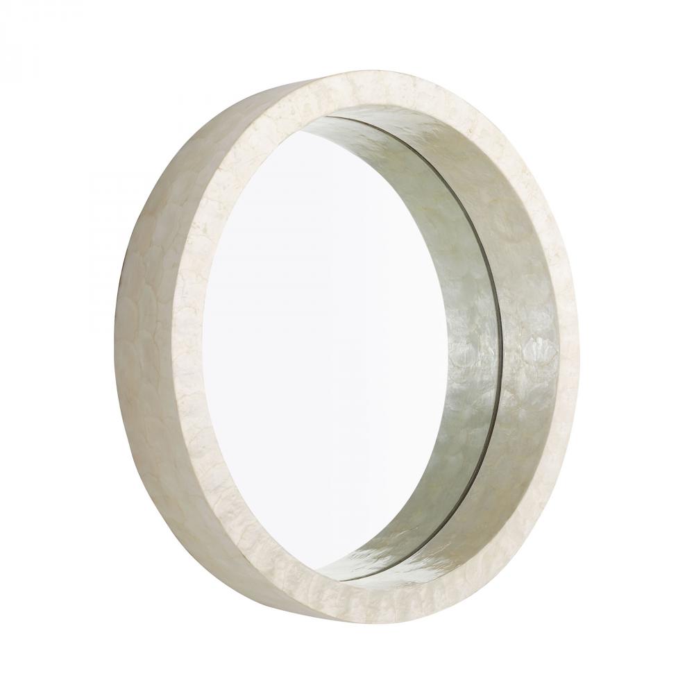 Triton Round Mirror| White | Small