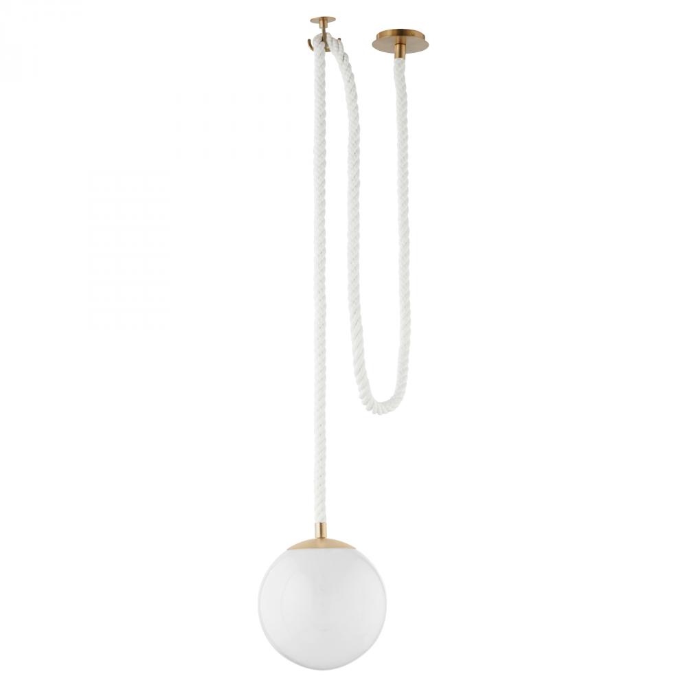 Rockport 1 Light Pendant Aged Brass