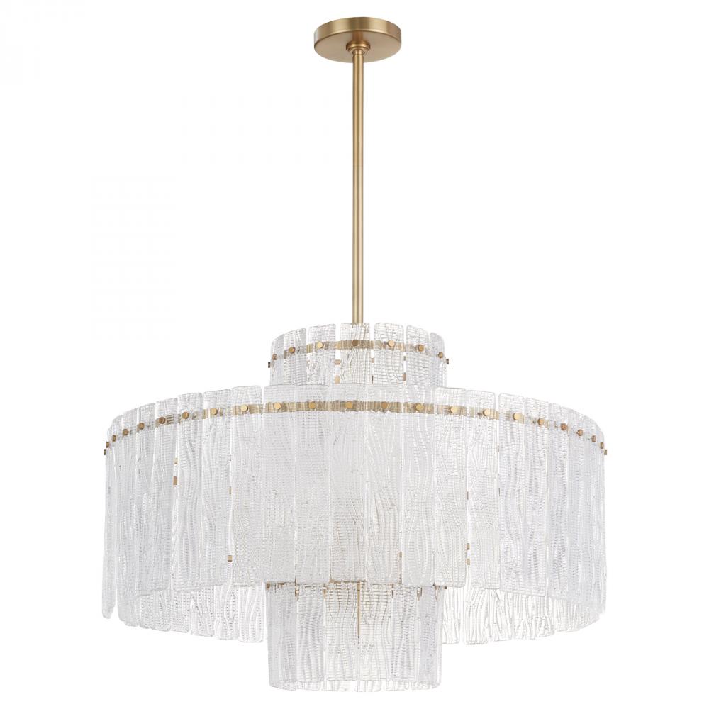Othello 9 Light Chandelier  | Aged Brass