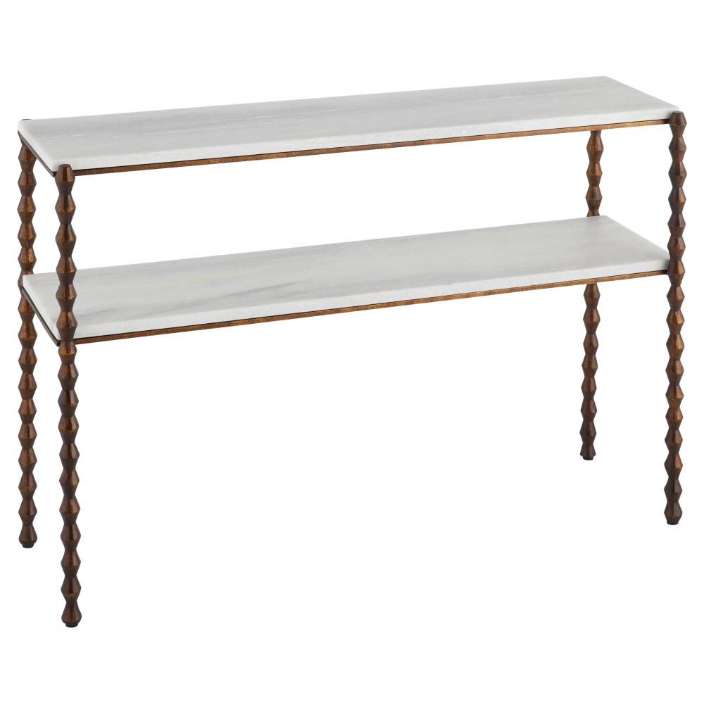 Diamante Console Table | Antique Bronze