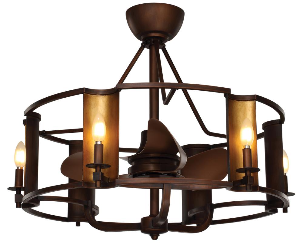 Candella 6-Light LED Chandelier with Fan