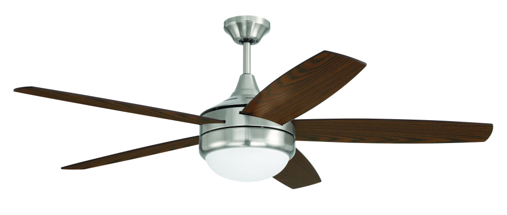 52" Ceiling Fan w/ 5 Blades, LED Light Kit & Wall Control