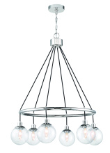 Craftmade 53326-CH - Que 6 Light Chandelier in Chrome
