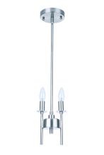 Craftmade 54392-BNK - Larrson 2 Light Mini Pendant in Brushed Polished Nickel