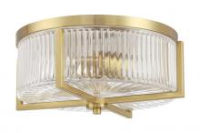 Craftmade 60183-SB - Whitley 3 Light Flushmount in Satin Brass