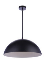 Craftmade P1000FB-LED - 23.25” Diameter Sculptural Statement Dome Pendant in Flat Black