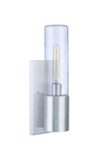 Craftmade ZA3910-SA-LED - Sabre 1 Light Outdoor Medium Wall Lantern w/ LED Accent in Satin Aluminum