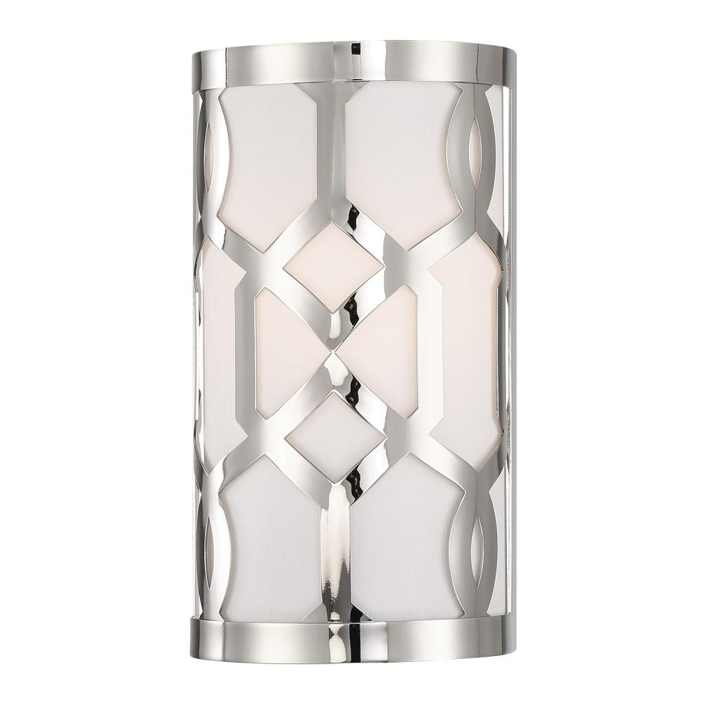 Libby Langdon Jennings 6.5'' Polished Nickel Sconce