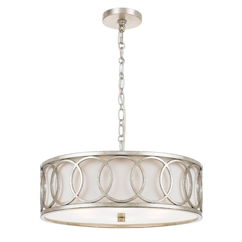 Libby Langdon Graham 18'' Antique Silver Chandelier