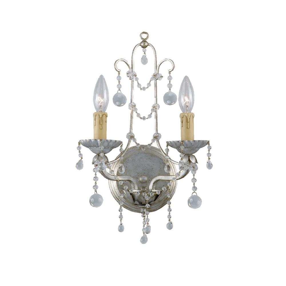 Paris Market 10'' Silver Leaf Sconce