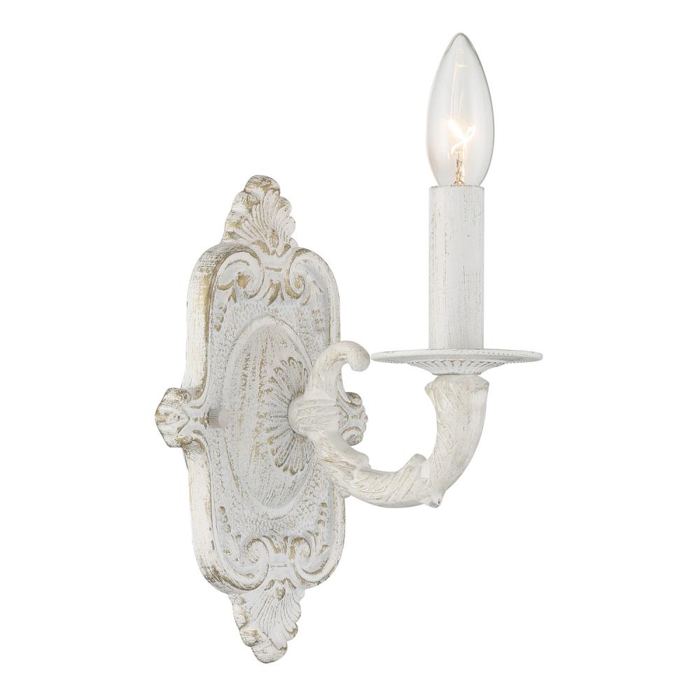 Paris Market 5'' Antique White Sconce