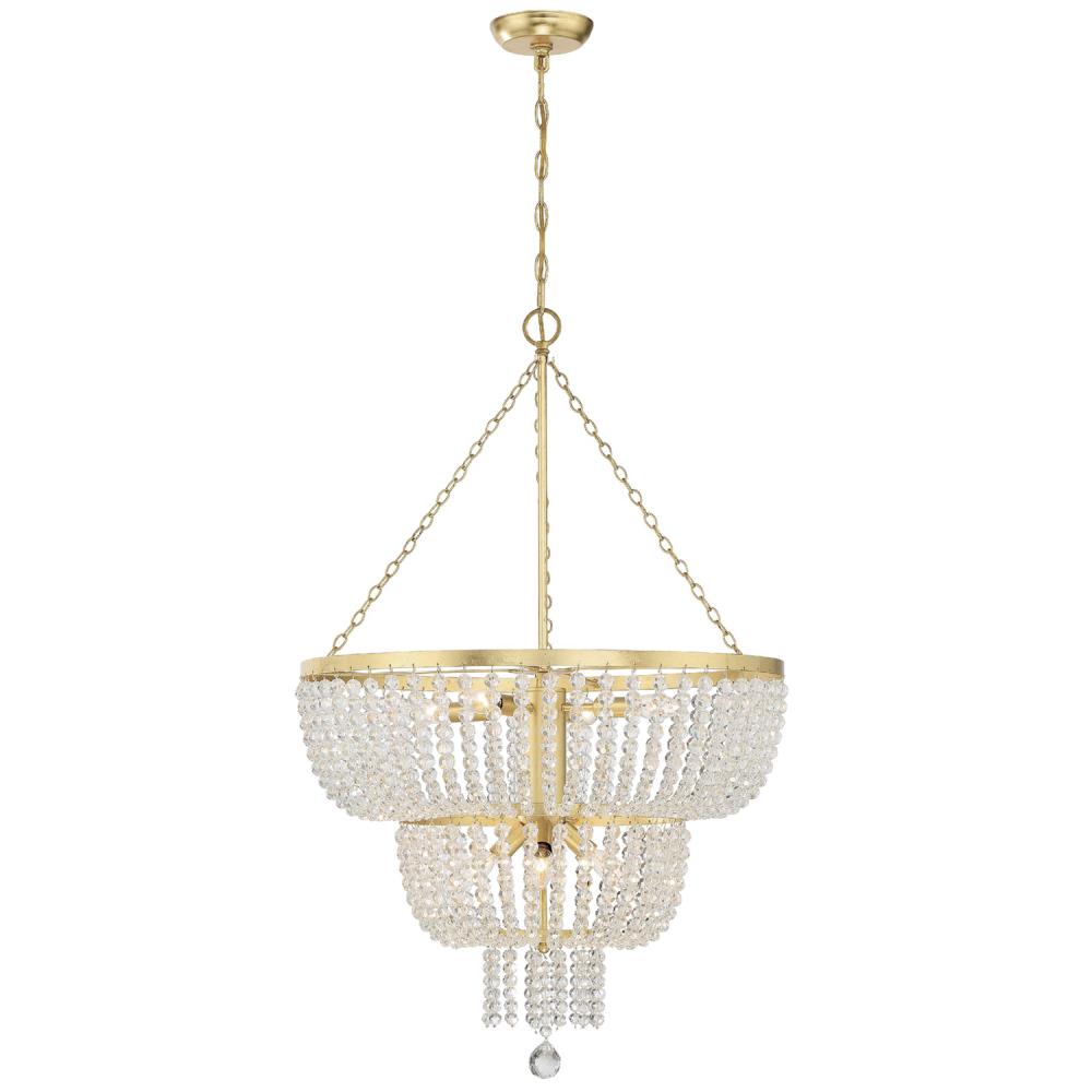 Rylee 24.75'' Antique Gold Chandelier