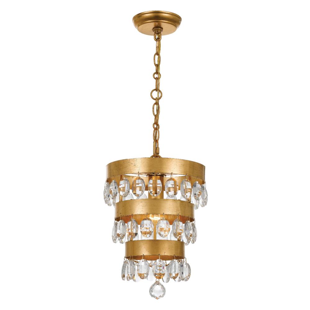 Perla 10'' Antique Gold Pendant