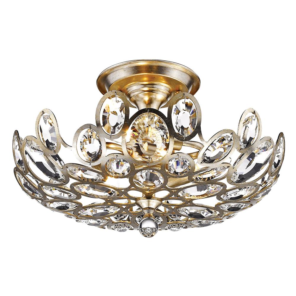 Sterling 16'' Distressed Twilight Semi Flush Mount