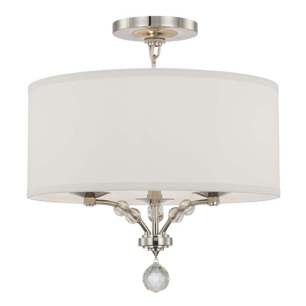 Mirage 18'' Polished Nickel Semi Flush Mount