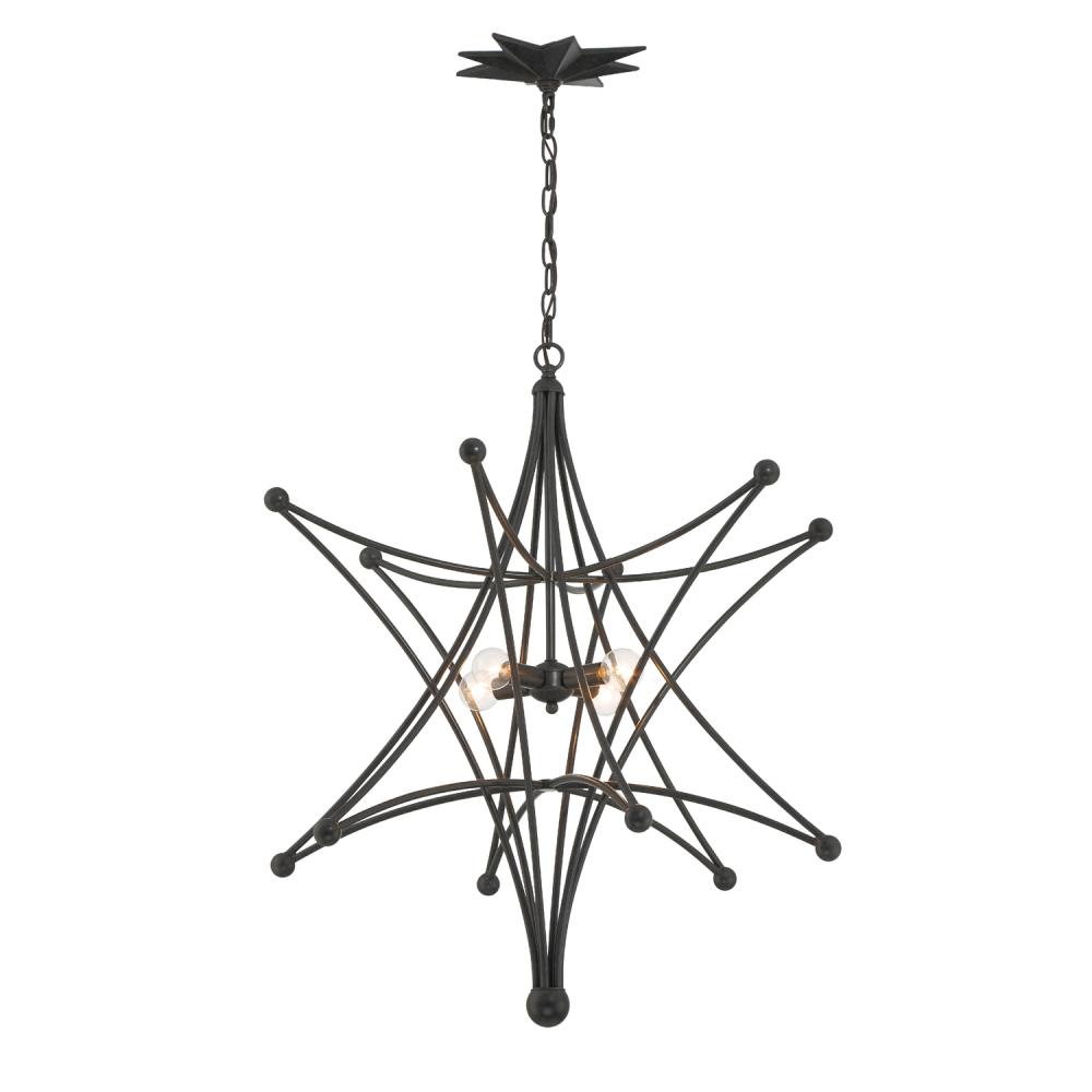 Astro 27'' Black Chandelier