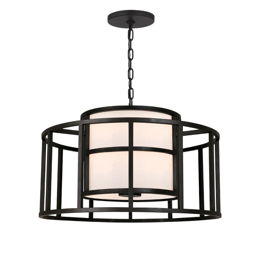 Brian Patrick Flynn Hulton 25'' Matte Black Chandelier