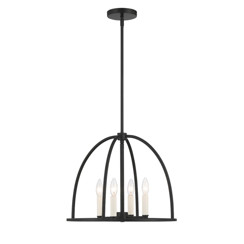 Abbott 18.25'' Black Chandelier