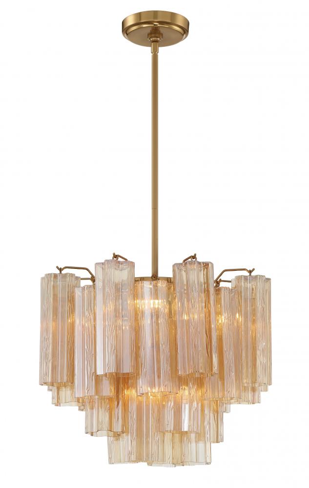 Addis 17.75'' Aged Brass Chandelier