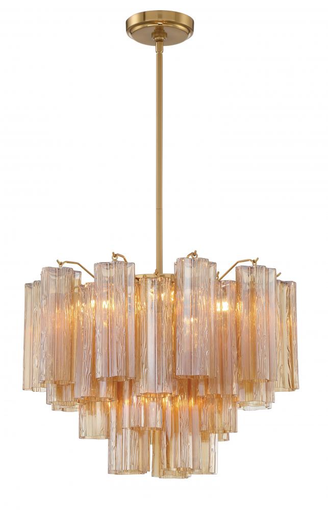 Addis 19.75'' Aged Brass Chandelier