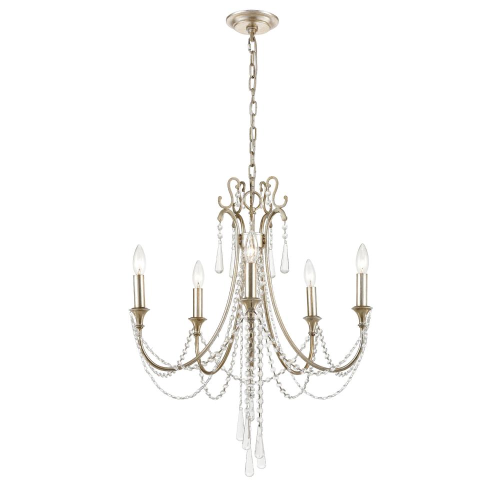 Arcadia 23.5'' Antique Silver Chandelier