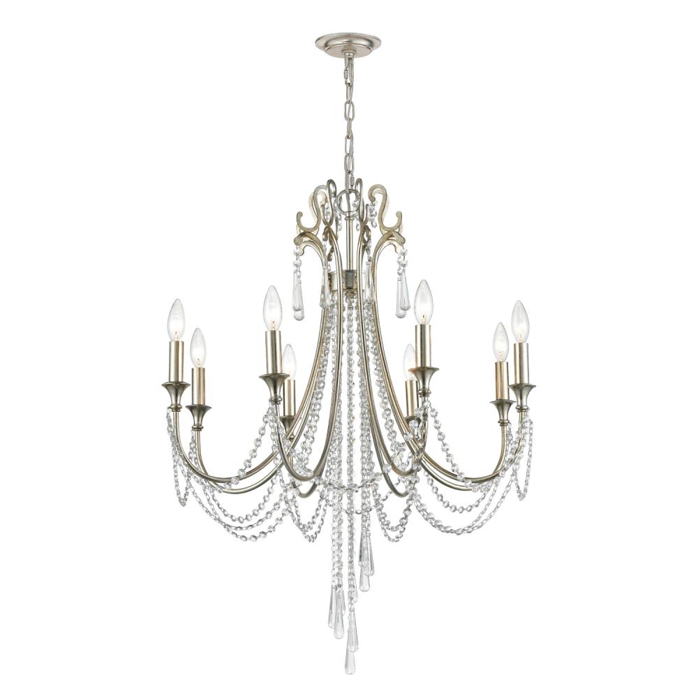 Arcadia 26.75'' Antique Silver Chandelier