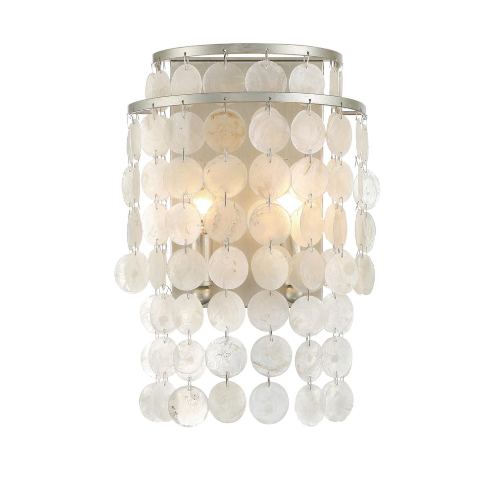 Brielle 9'' Antique Silver Sconce