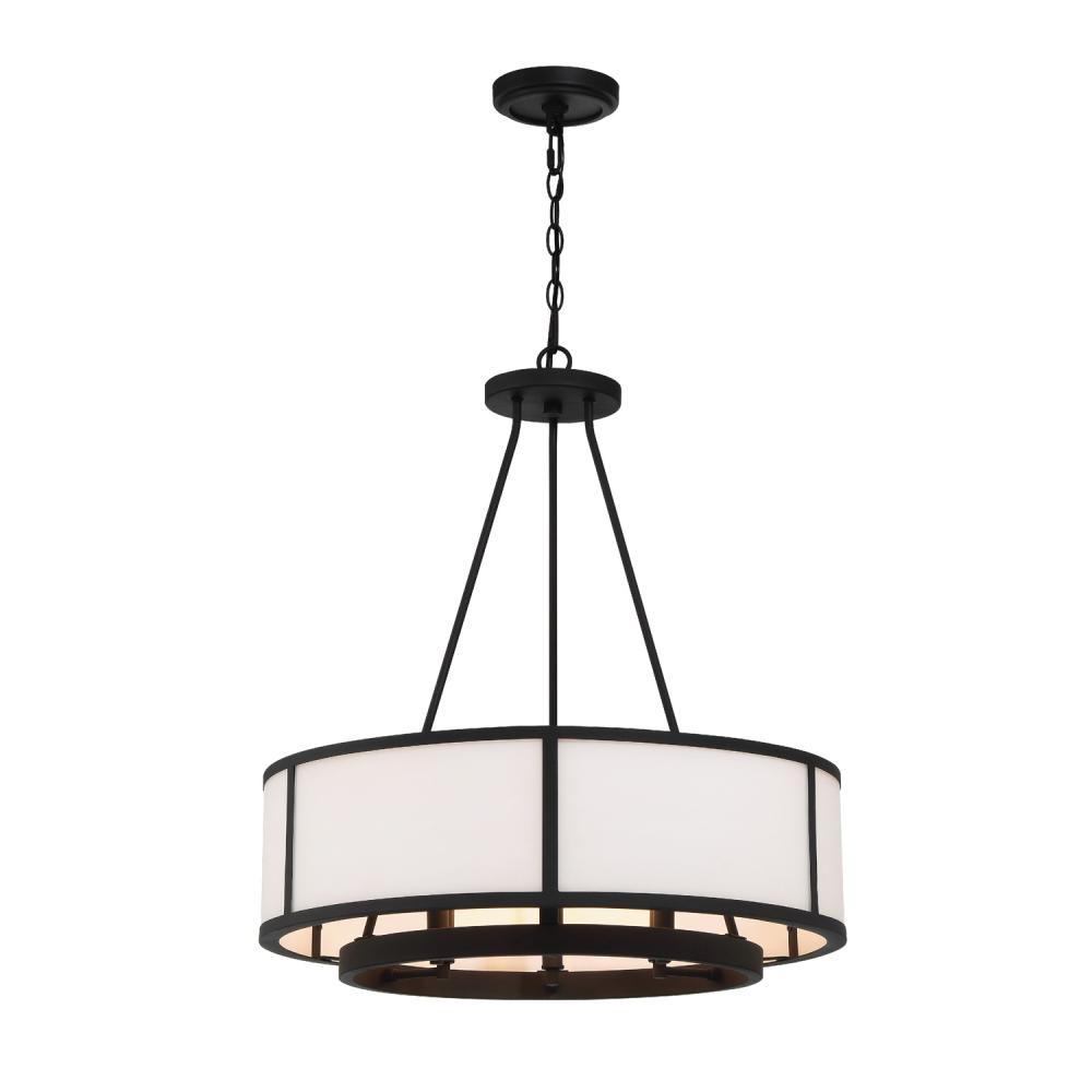 Bryant 24'' Black Forged Chandelier