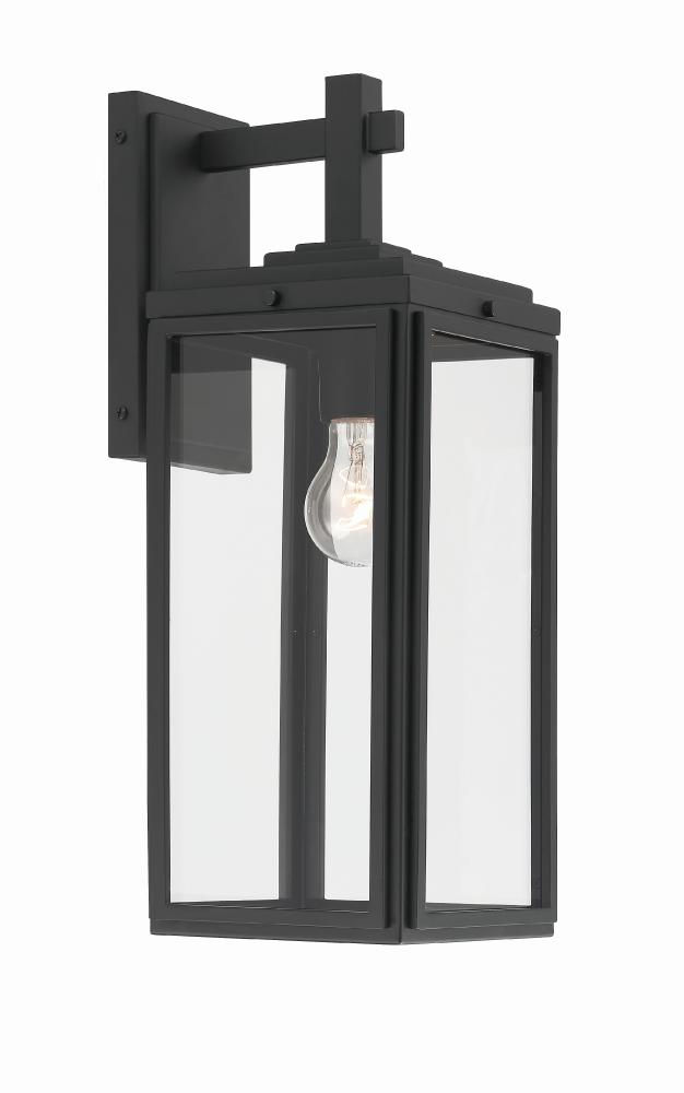 Byron 6.5'' Matte Black Outdoor Sconce