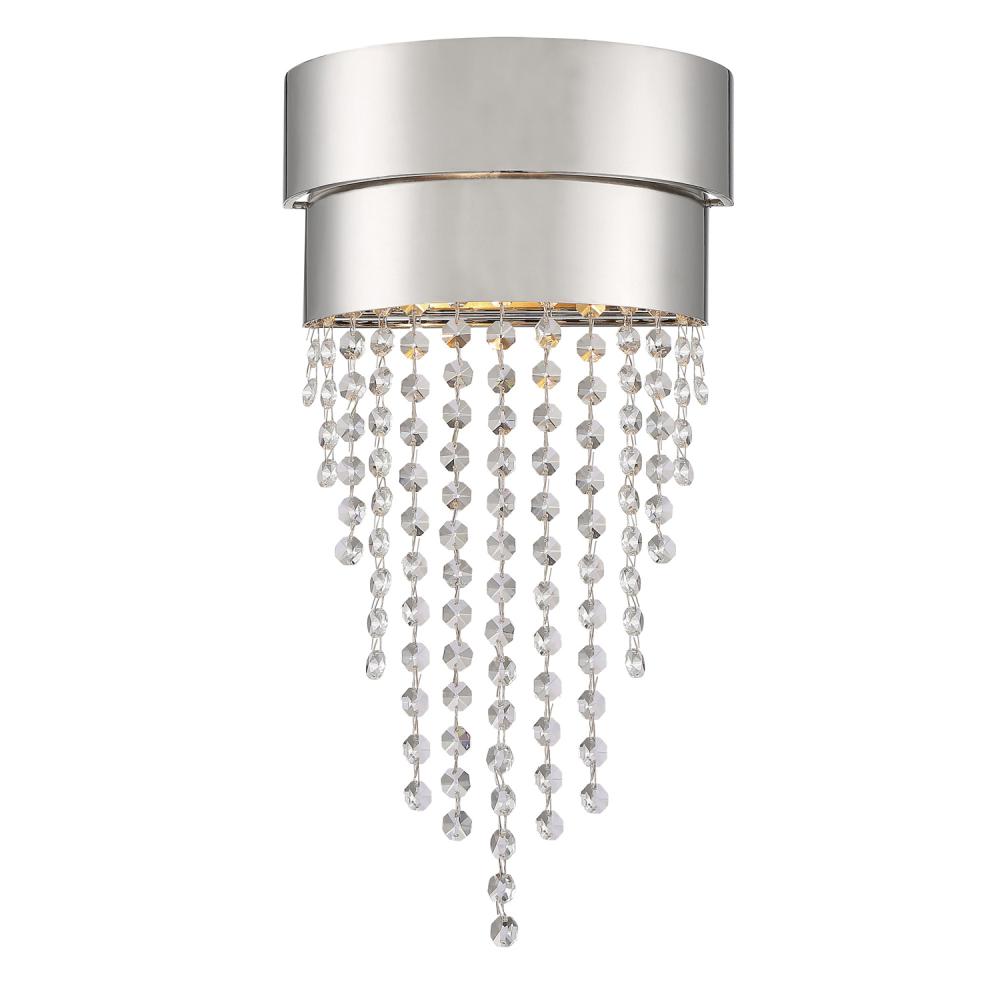 Clarksen 9'' Polished Nickel Sconce