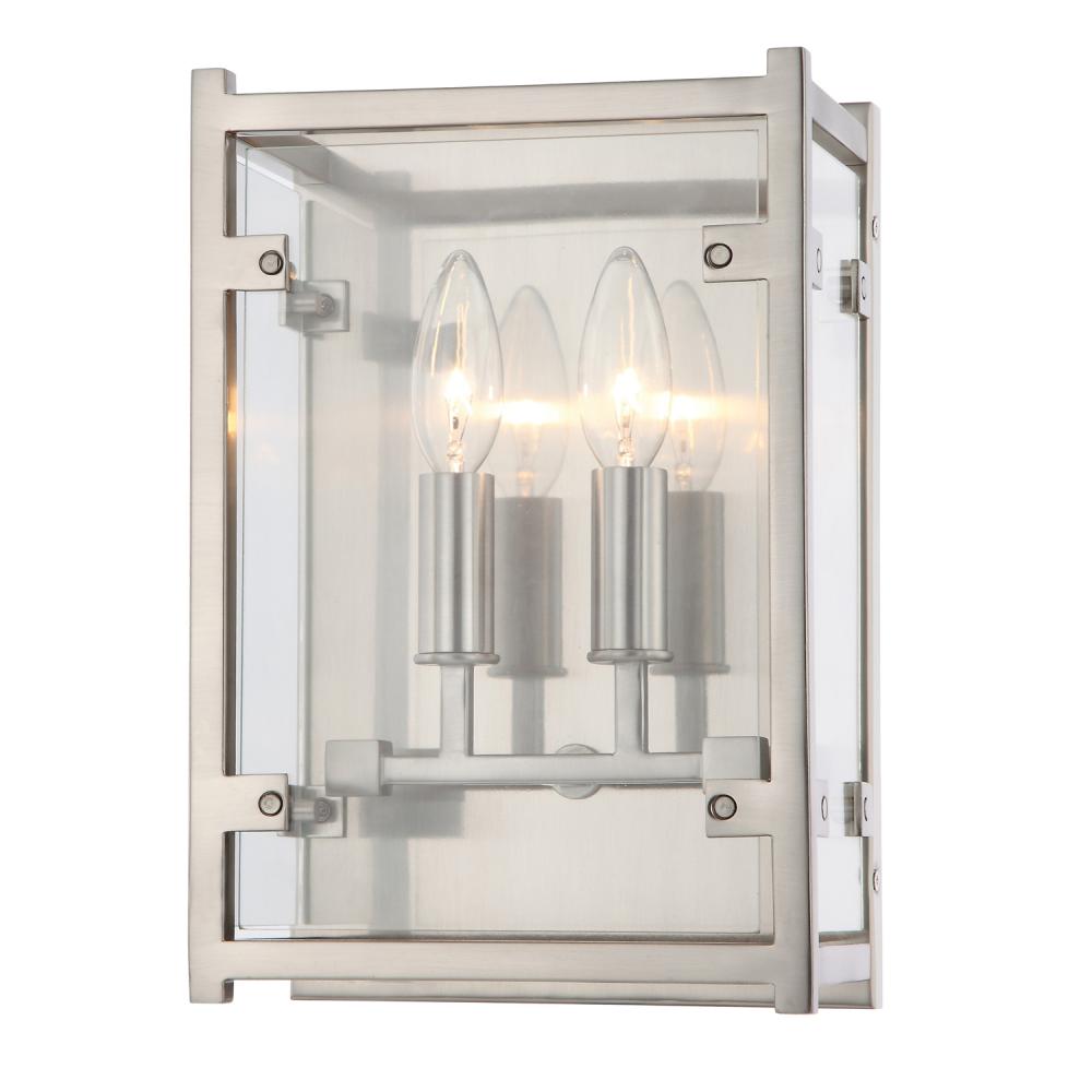 Danbury 8'' Brushed Nickel Sconce