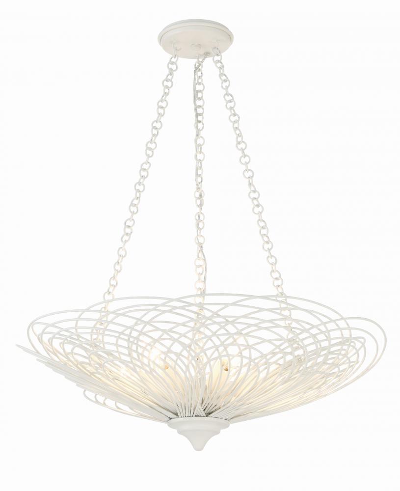 Doral 24'' Matte White Chandelier