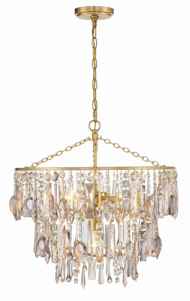 Elsa 20'' Antique Gold Chandelier