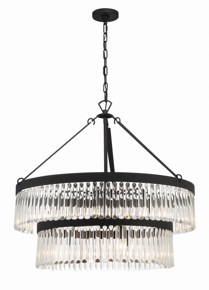 Emory 32'' Black Forged Chandelier