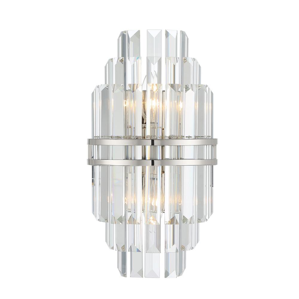 Hayes 7.5'' Polished Nickel Sconce