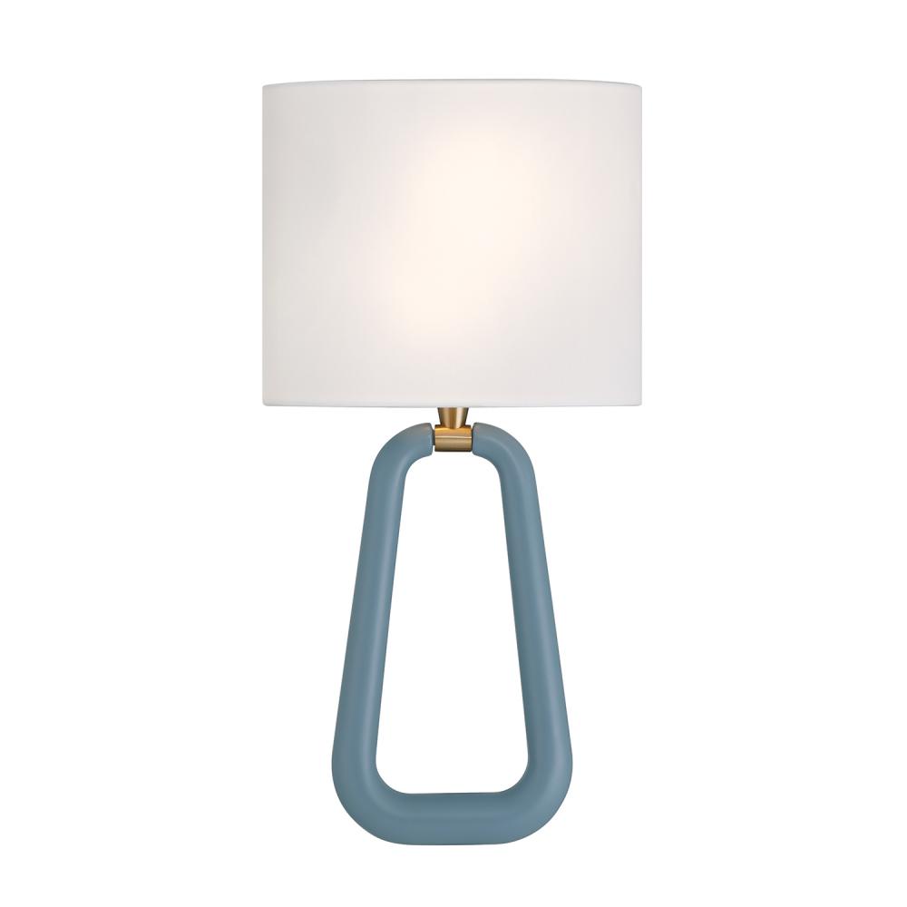 Jori 10'' Aged Brass + Blue Sconce